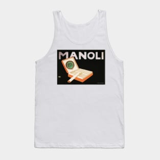 MANOLI CIGARETTES Sachplakat Style Wall Art by Lucian Bernhard 1910 Vintage German Tank Top